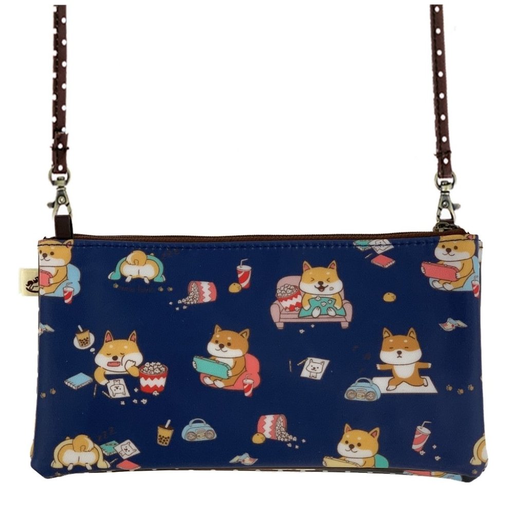 Waterproof Shiba Doge Rectangular Crossbody Purse